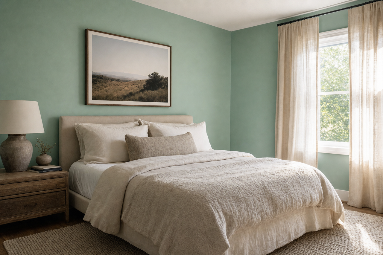 Everglades by Benjamin Moore on interiors