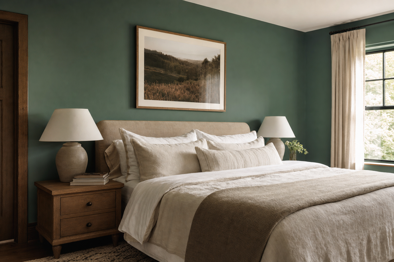 Steamed by Benjamin Moore on interiors