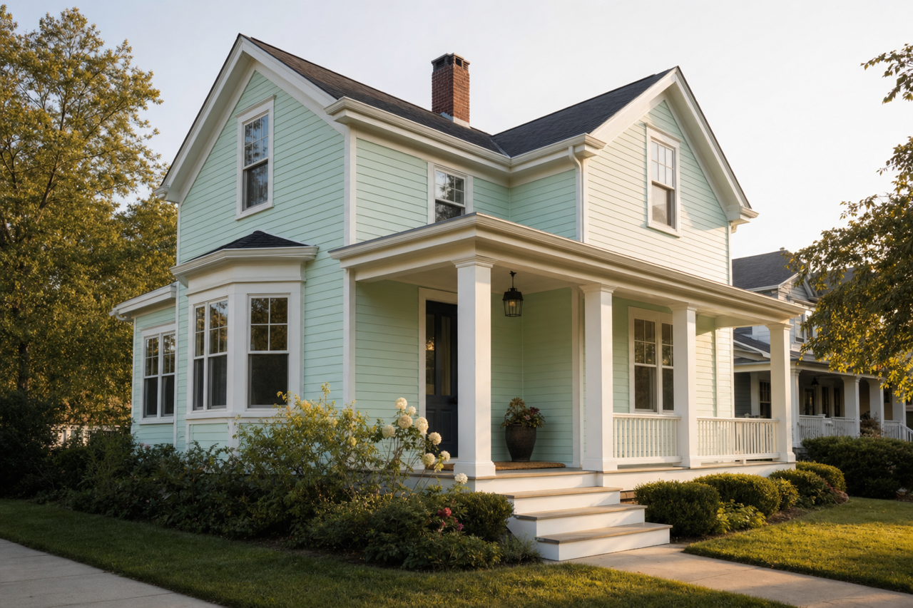 Outer Sphere by Benjamin Moore on exterior