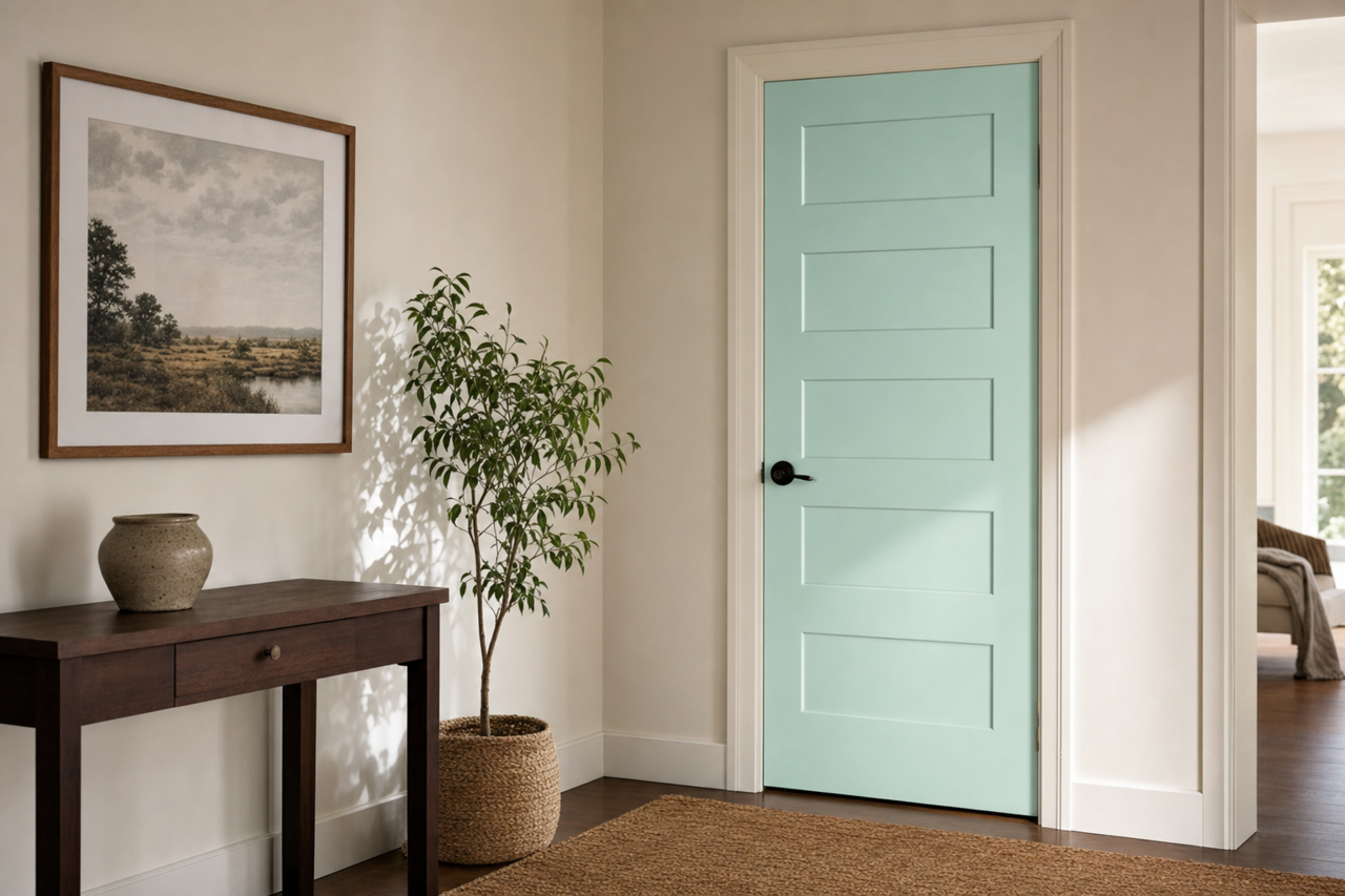 Hannity by Benjamin Moore on interior-doors
