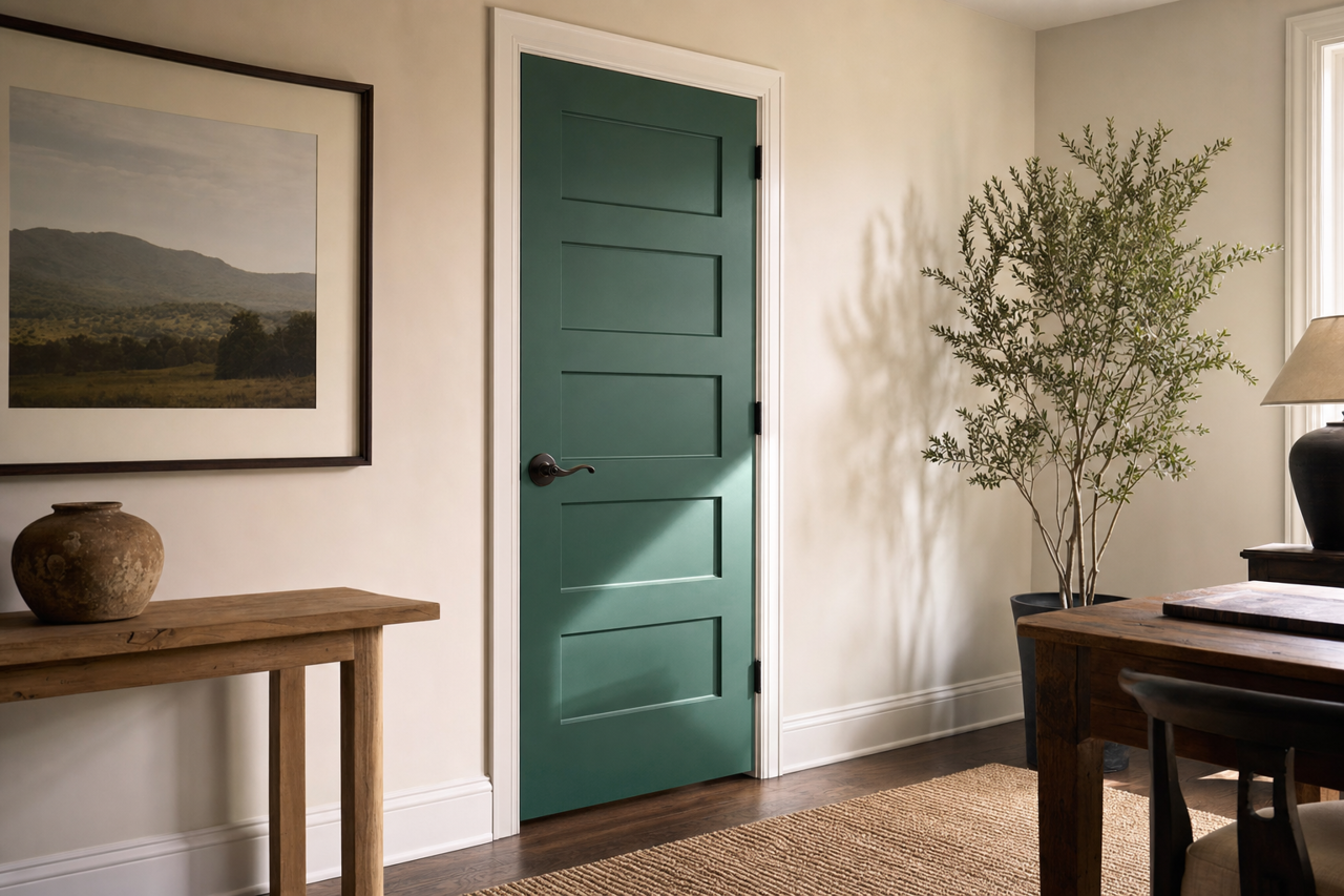 Brazilian by Benjamin Moore on interior-doors