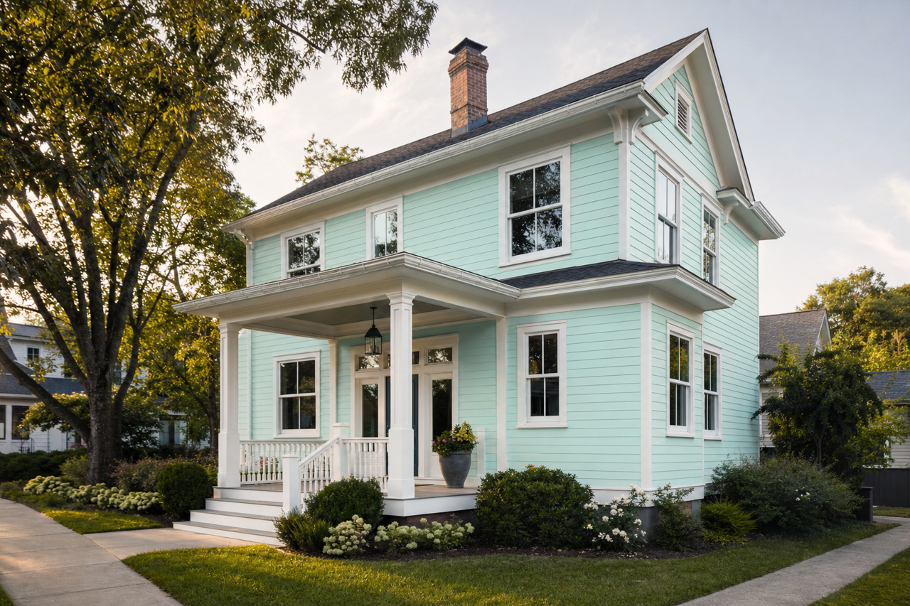 Seagrove by Benjamin Moore on exterior