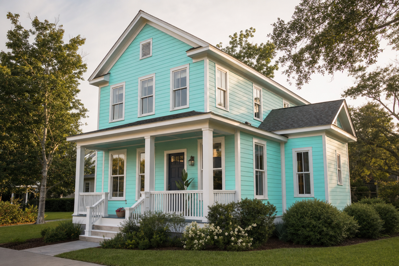 Coastal by Benjamin Moore on exterior