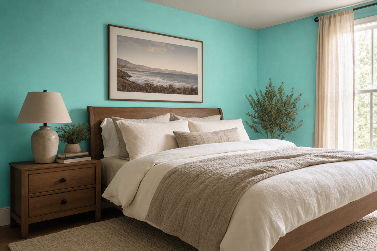 Coastal by Benjamin Moore on interiors