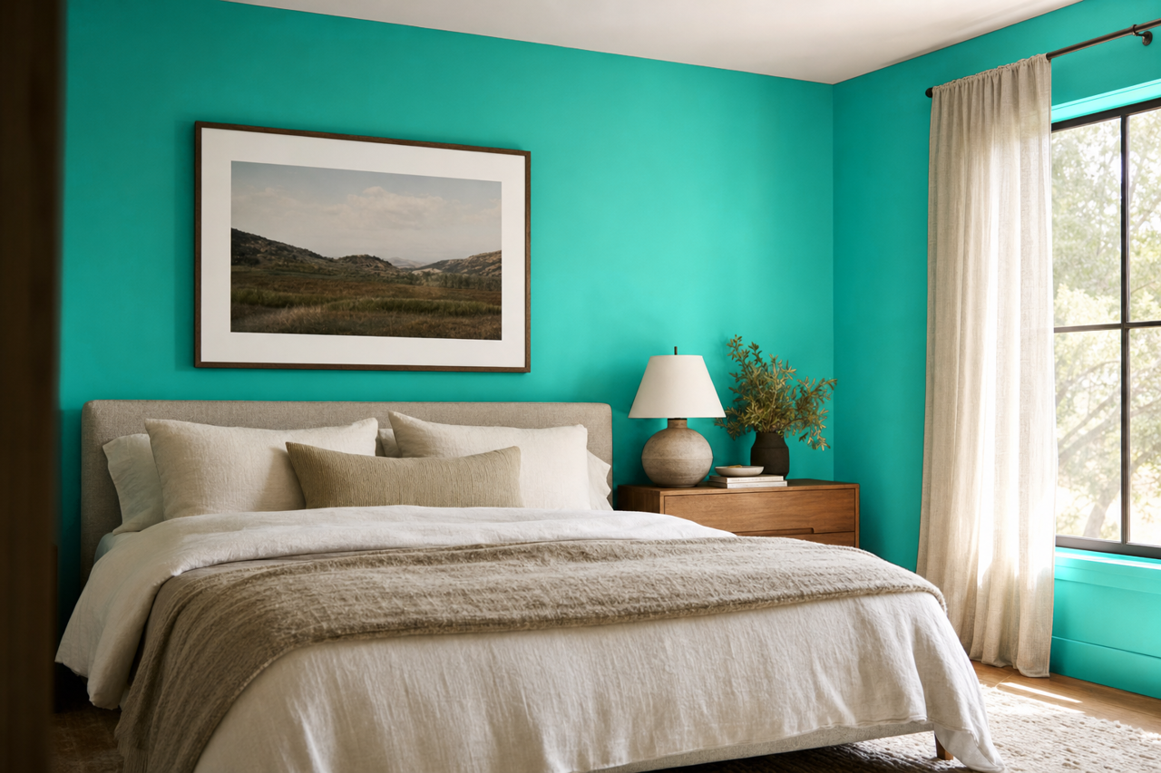 Sea by Benjamin Moore on interiors