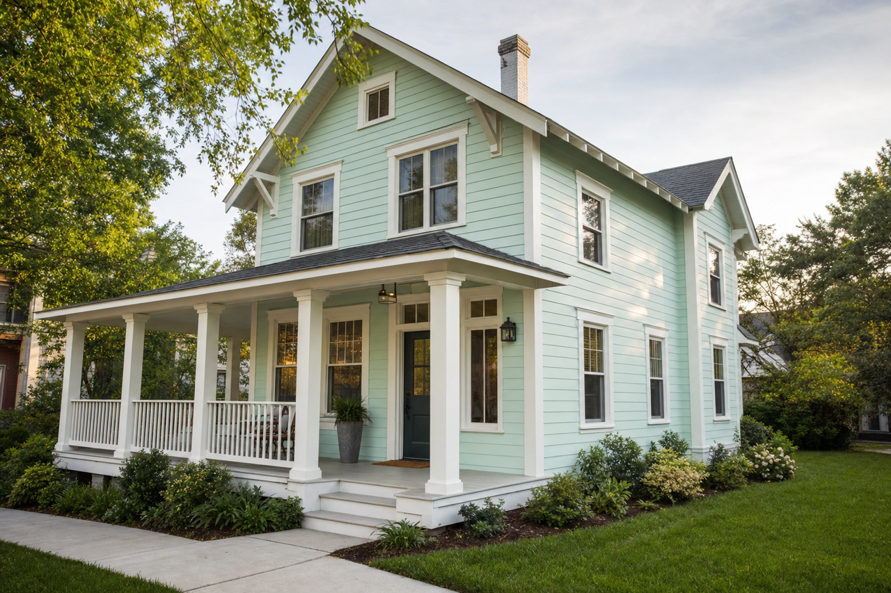 Water by Benjamin Moore on exterior