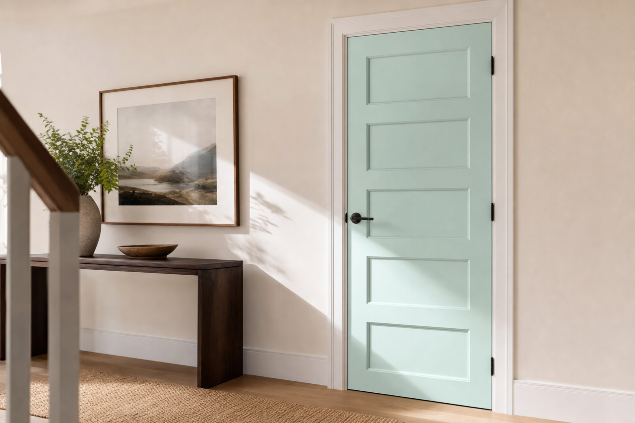 At by Benjamin Moore on interior-doors