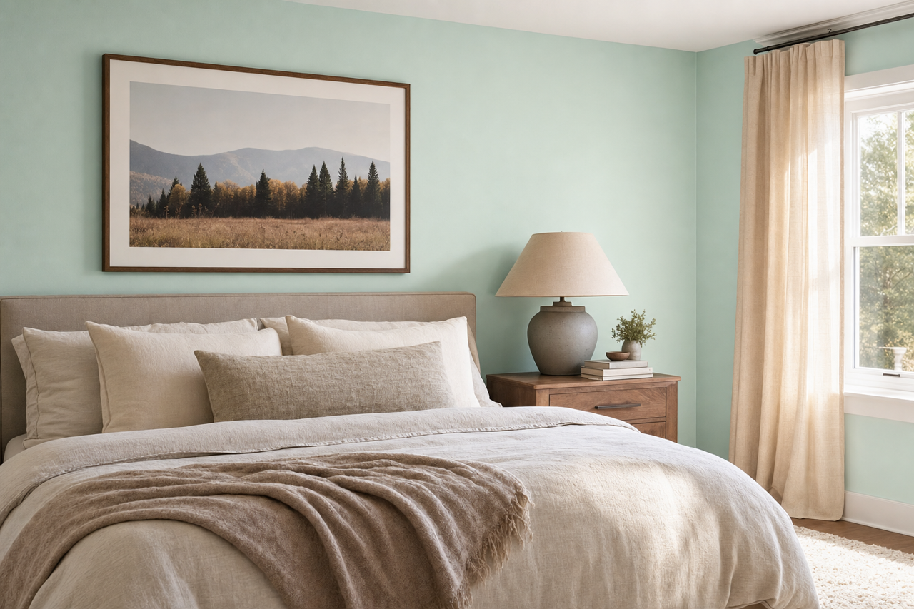 At by Benjamin Moore on interiors