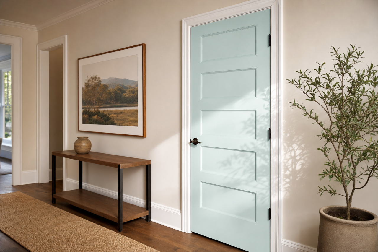 Maritime by Benjamin Moore on interior-doors