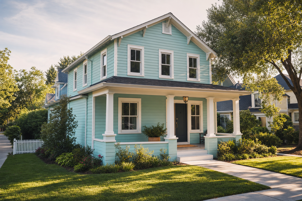 Lake by Benjamin Moore on exterior