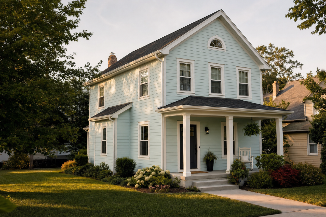 Iced by Benjamin Moore on exterior