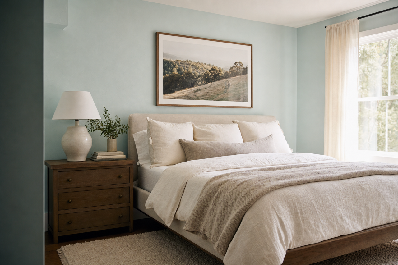 Iced by Benjamin Moore on interiors