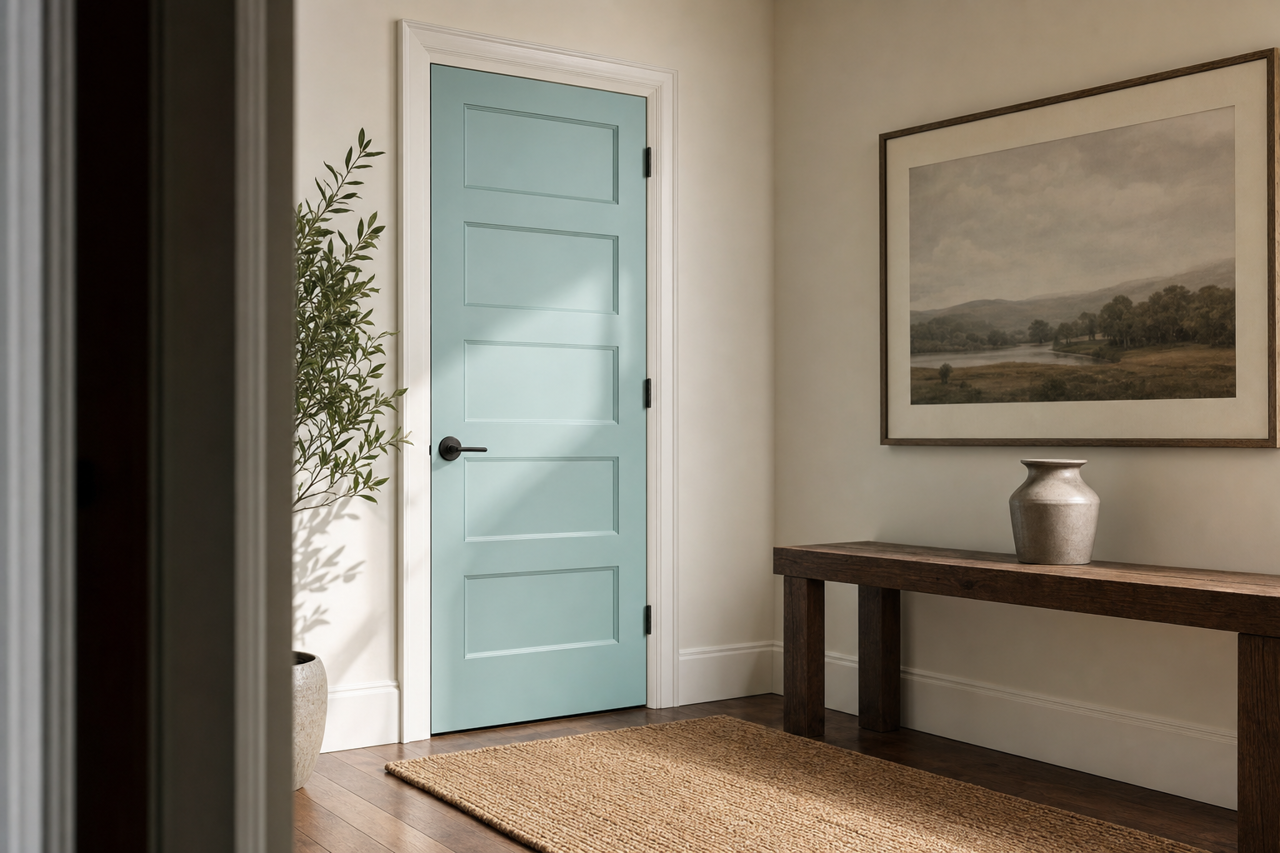 Thunderbird by Benjamin Moore on interior-doors
