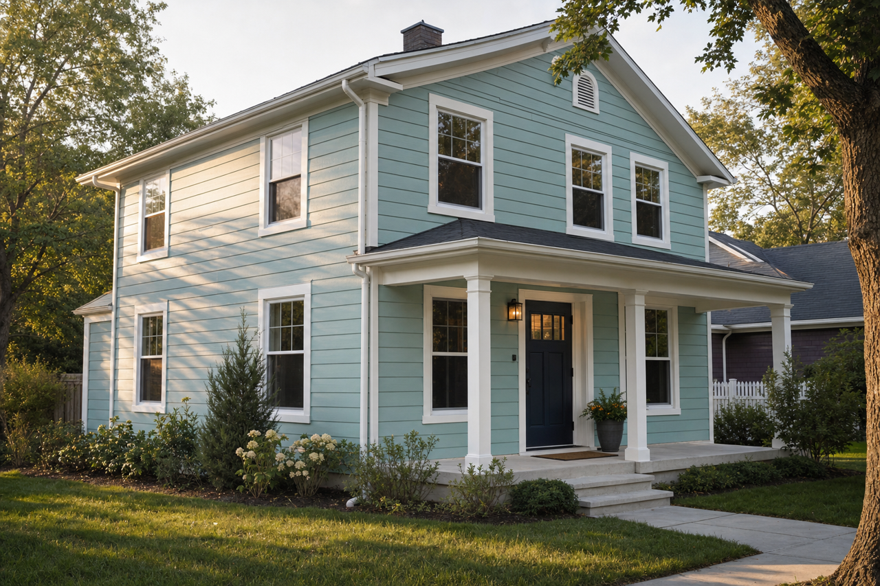 Spirit in the Sky by Benjamin Moore on exterior