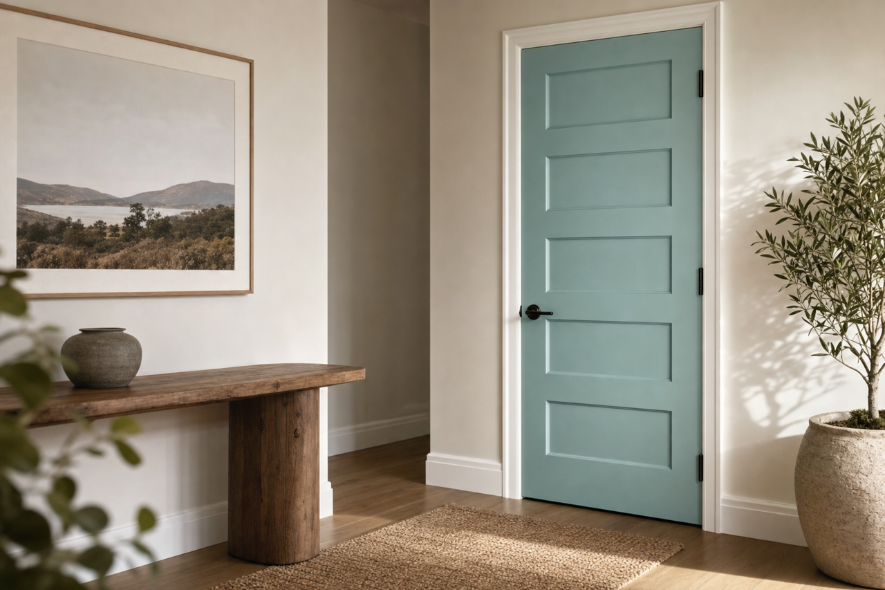 Spirit in the Sky by Benjamin Moore on interior-doors
