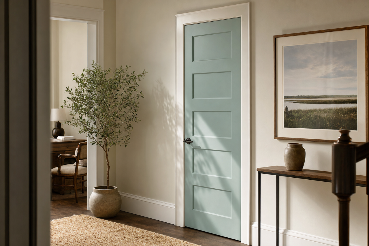 St. by Benjamin Moore on interior-doors