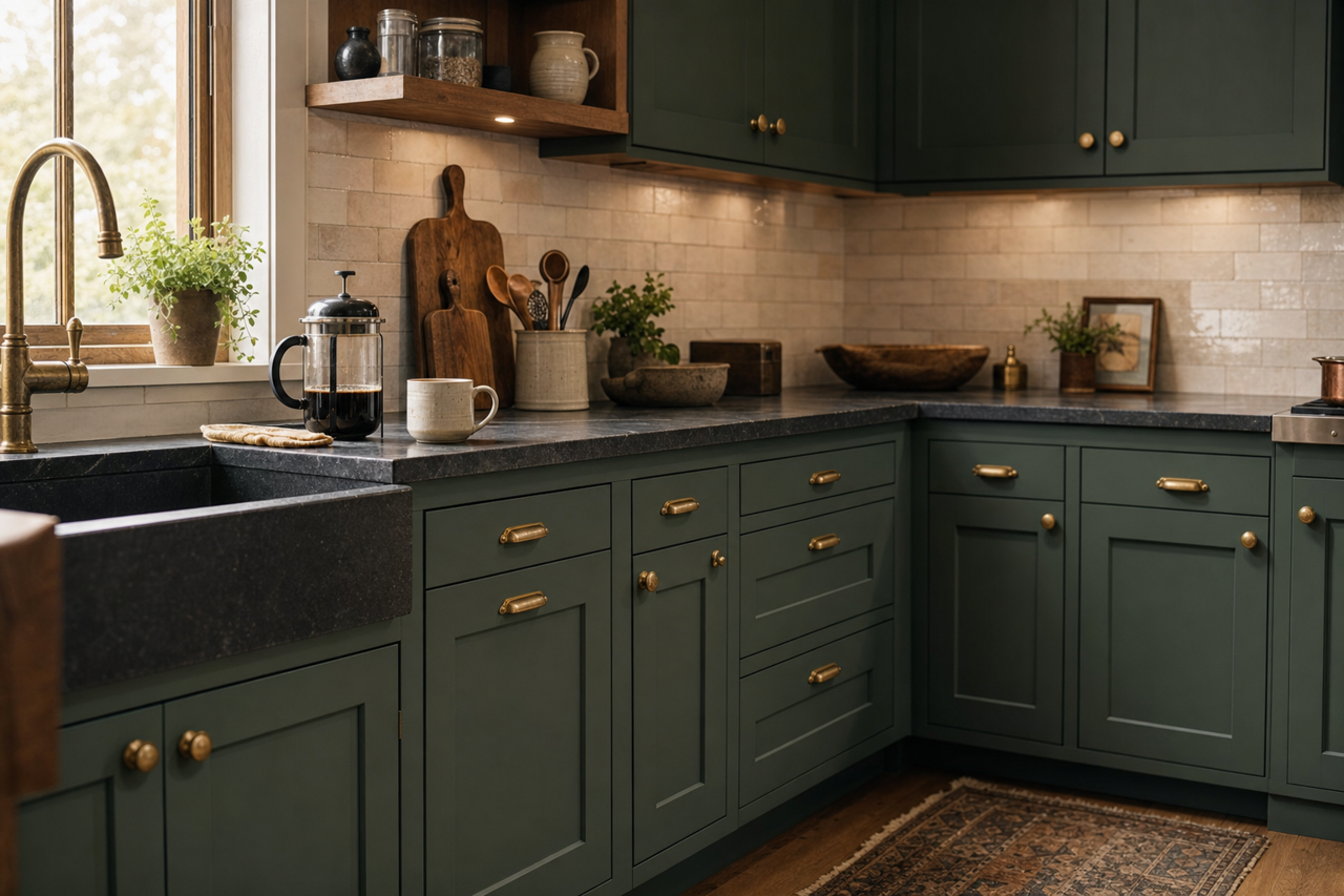 Crisp by Benjamin Moore on cabinets