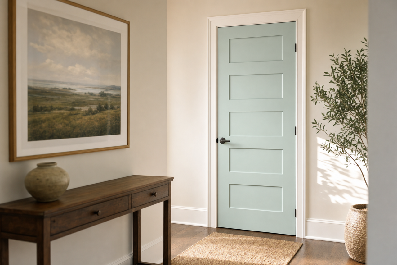 Seacliff by Benjamin Moore on interior-doors