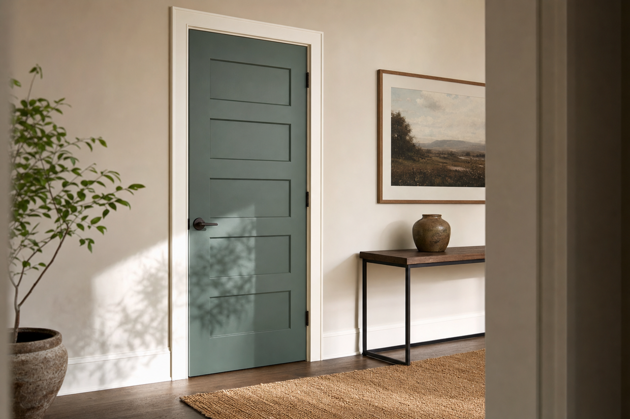 Jack by Benjamin Moore on interior-doors