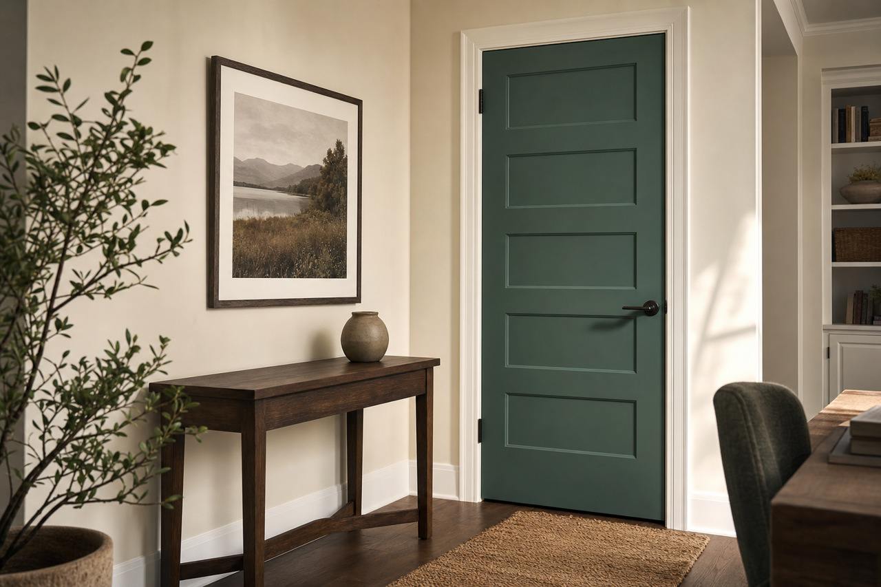 Under by Benjamin Moore on interior-doors
