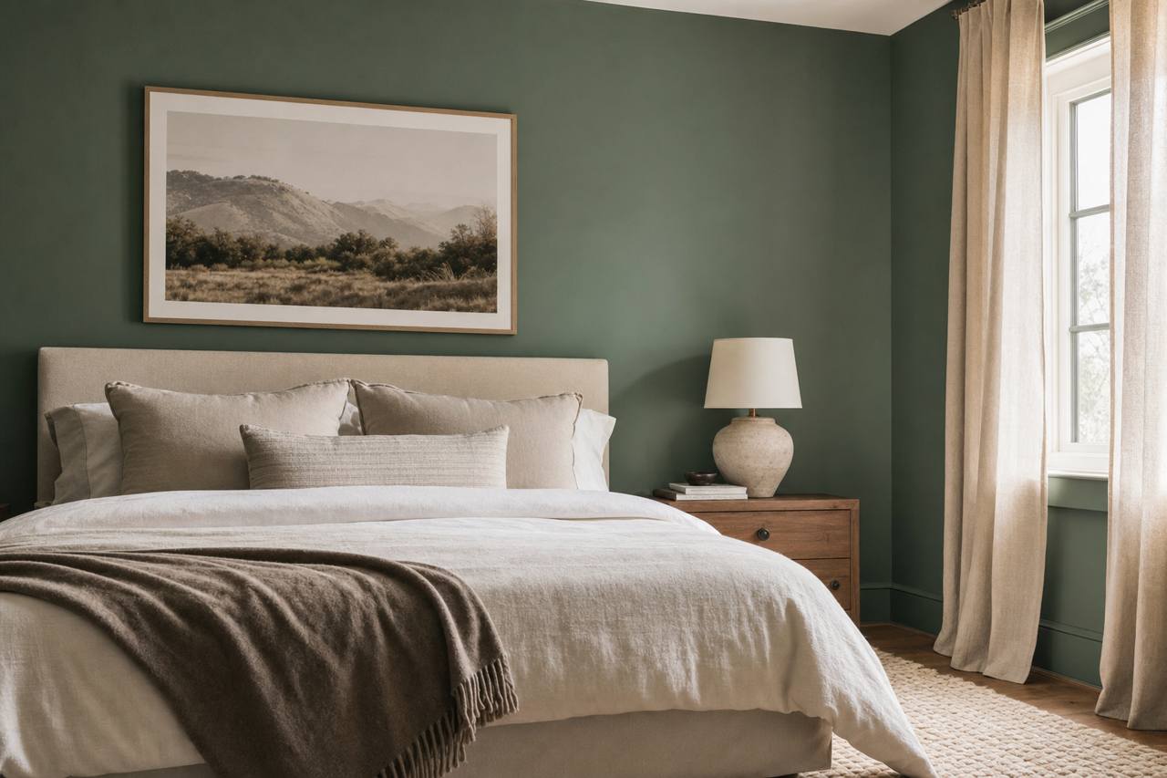 Under by Benjamin Moore on interiors