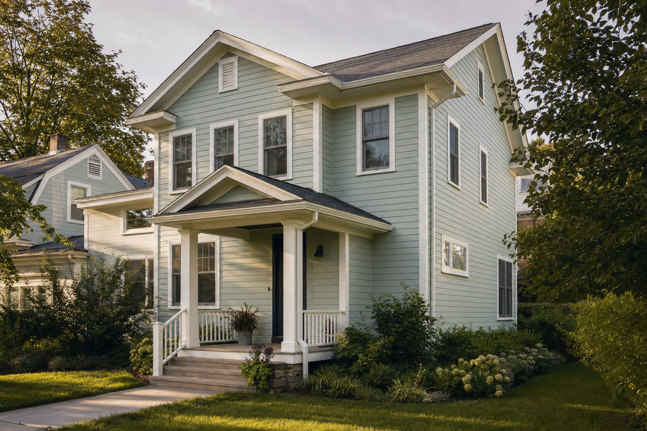 Pleasant by Benjamin Moore on exterior