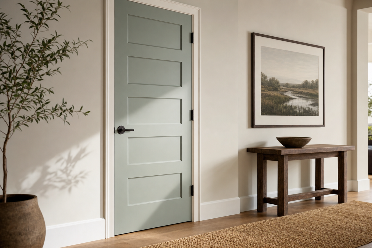 Grenadier by Benjamin Moore on interior-doors