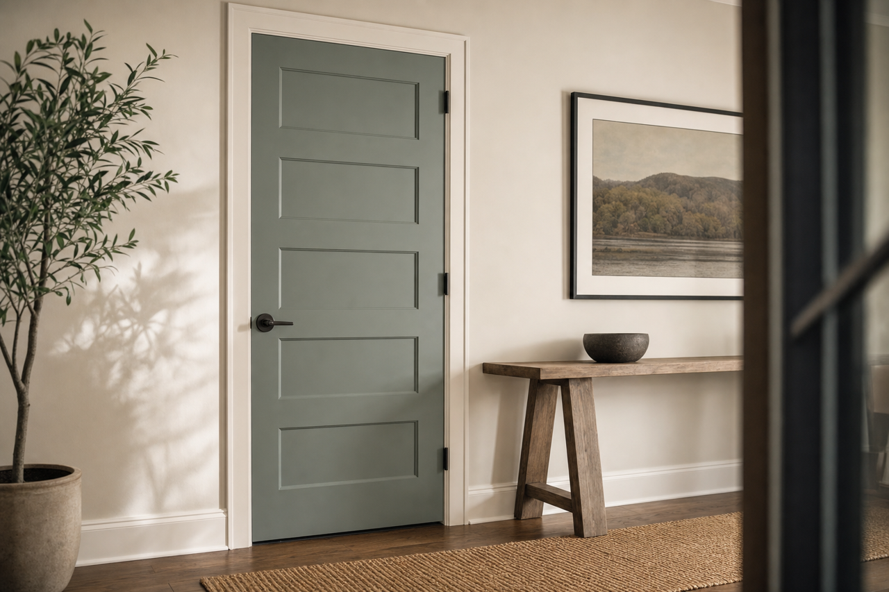 Garden by Benjamin Moore on interior-doors