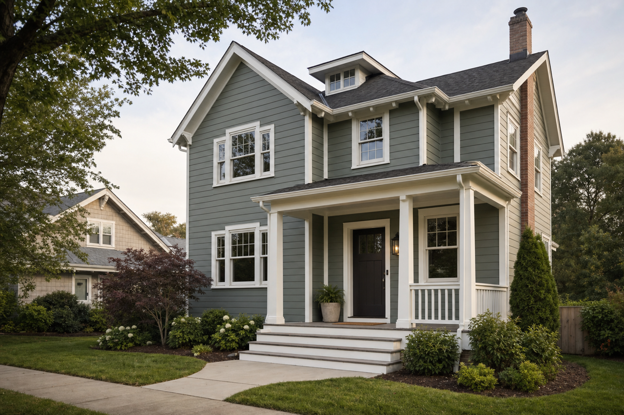 Enchanted Forest by Benjamin Moore on exterior