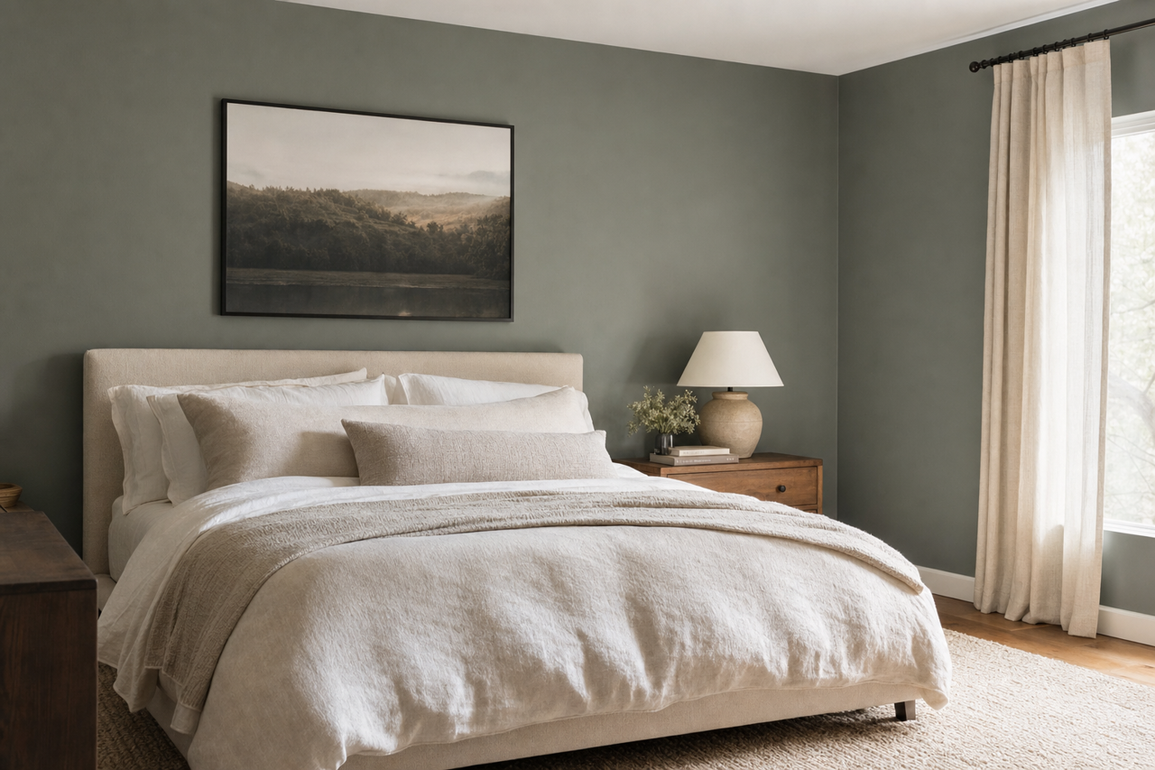 Enchanted Forest by Benjamin Moore on interiors