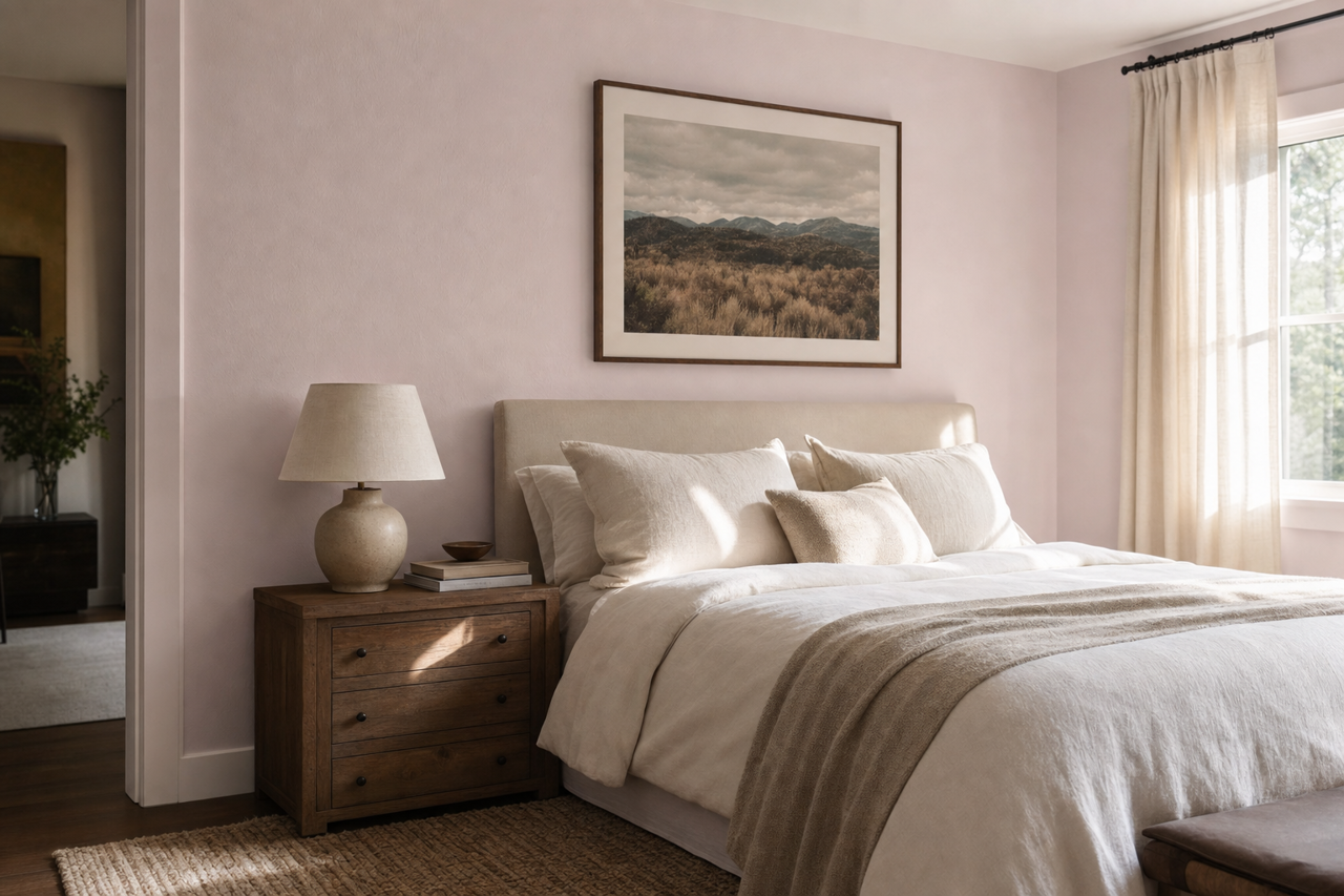 Lilac Intuition by Valspar on interiors