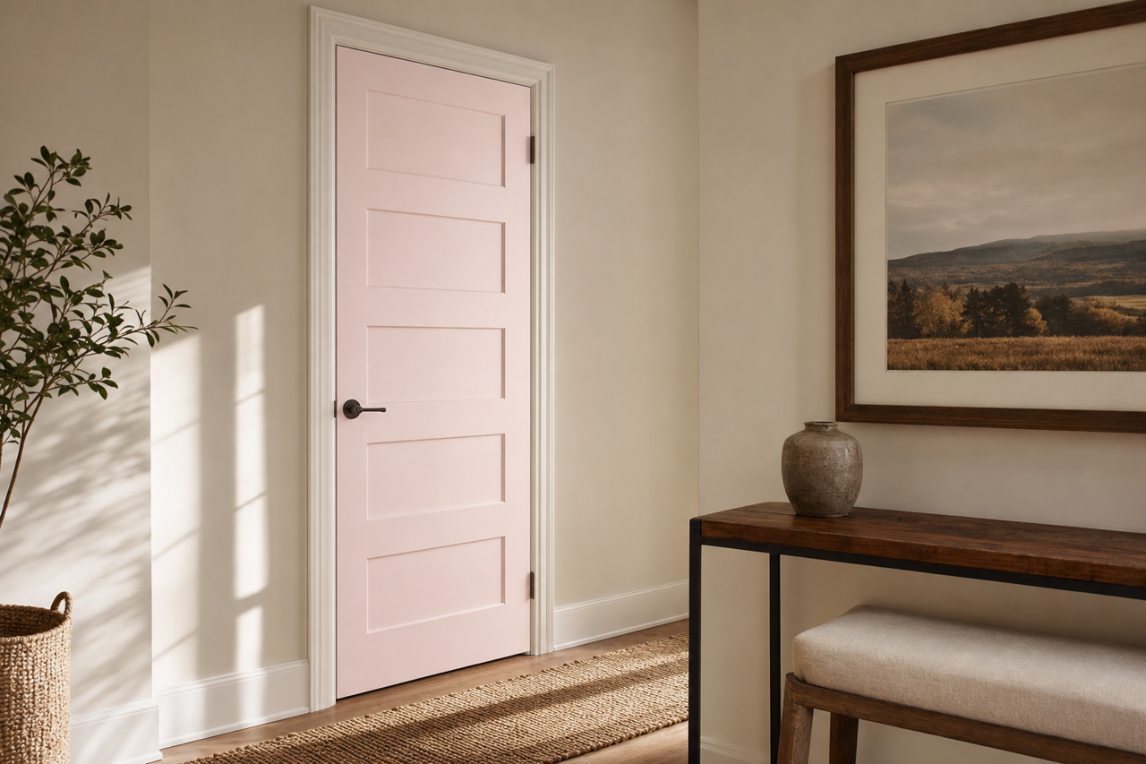 Fair Maiden by Valspar on interior-doors