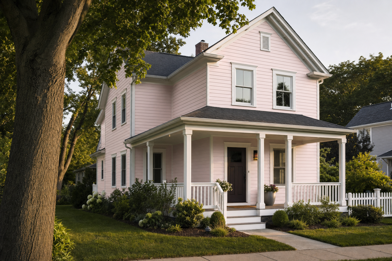 Noble Blush by Valspar on exterior