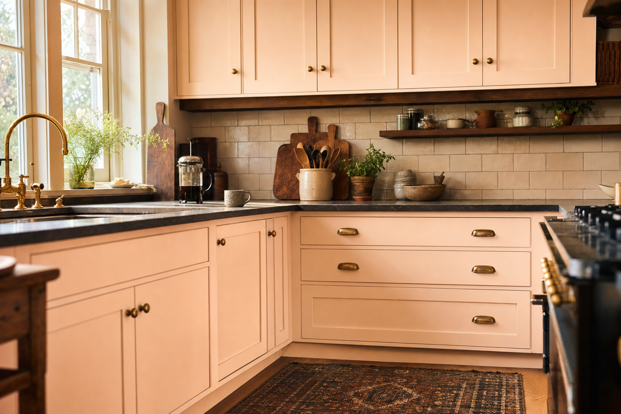 Perfection by Valspar on cabinets