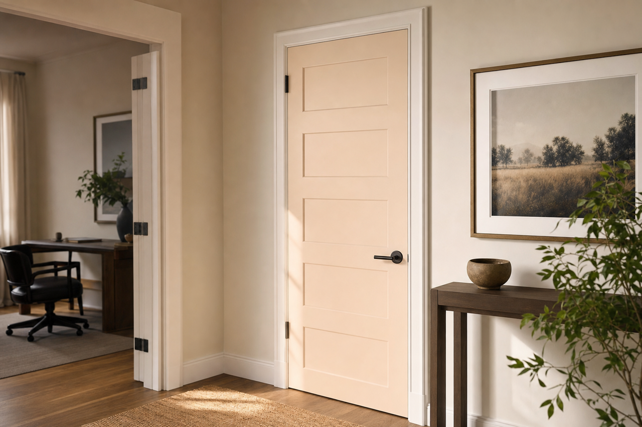 Seashore Bud by Valspar on interior-doors