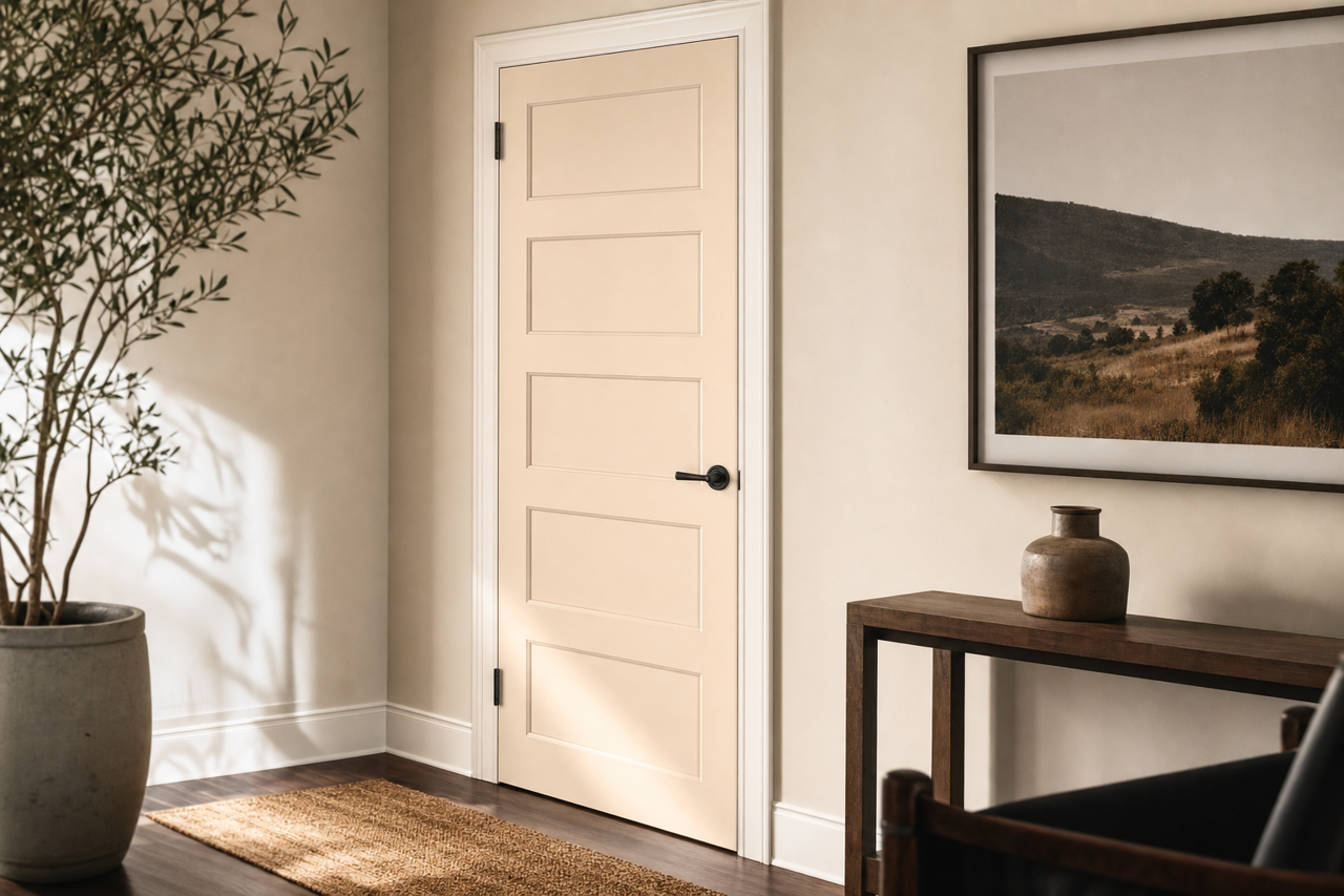 Blank Canvas by Valspar on interior-doors