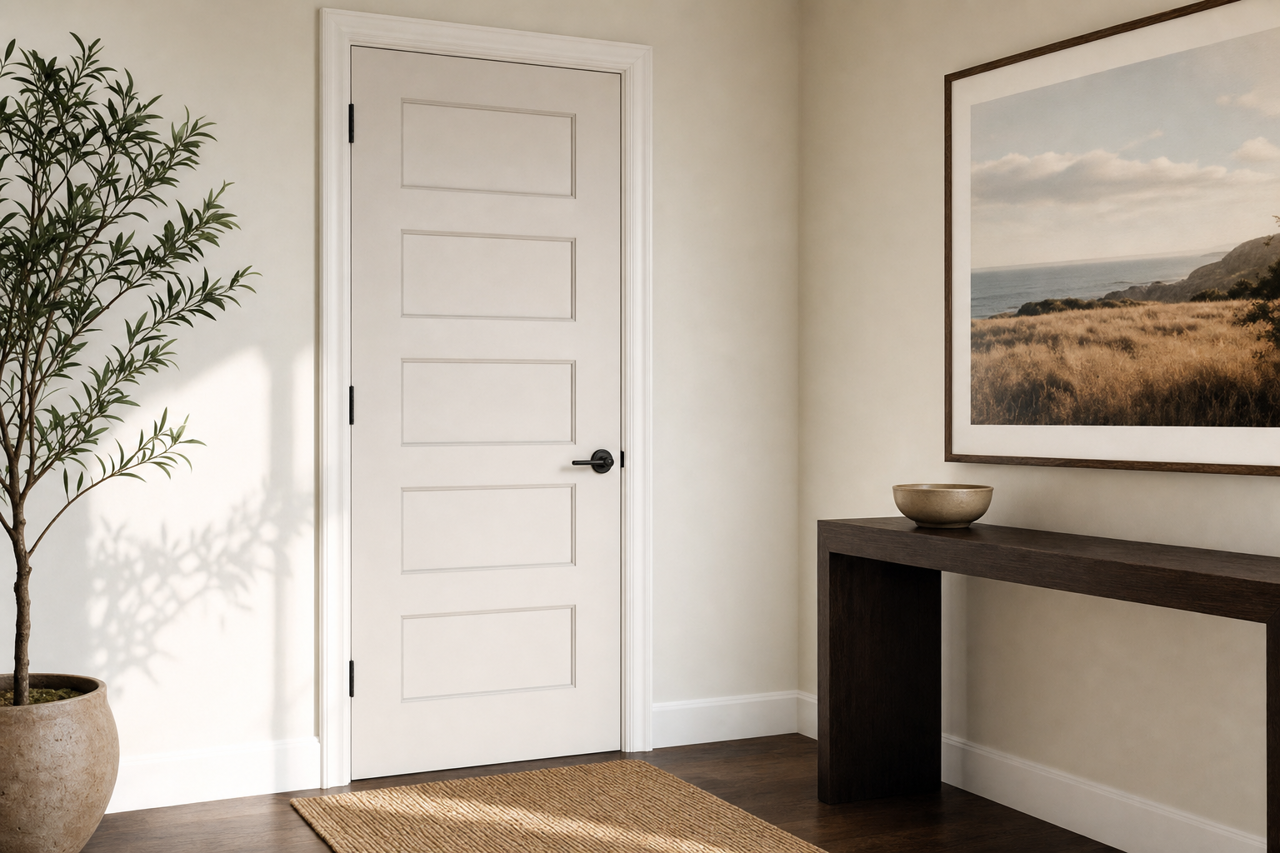 Heirloom Pink by Valspar on interior-doors