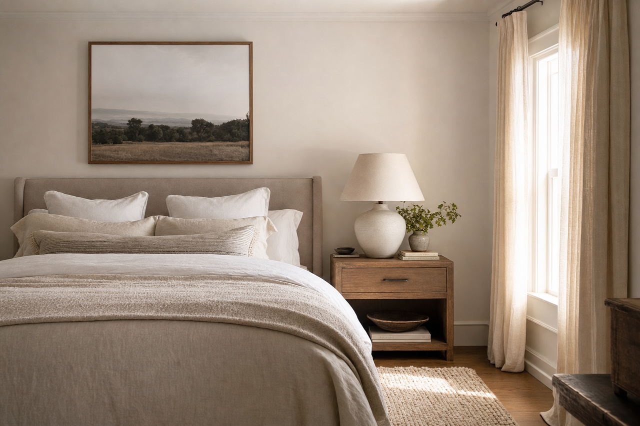 Heirloom Pink by Valspar on interiors