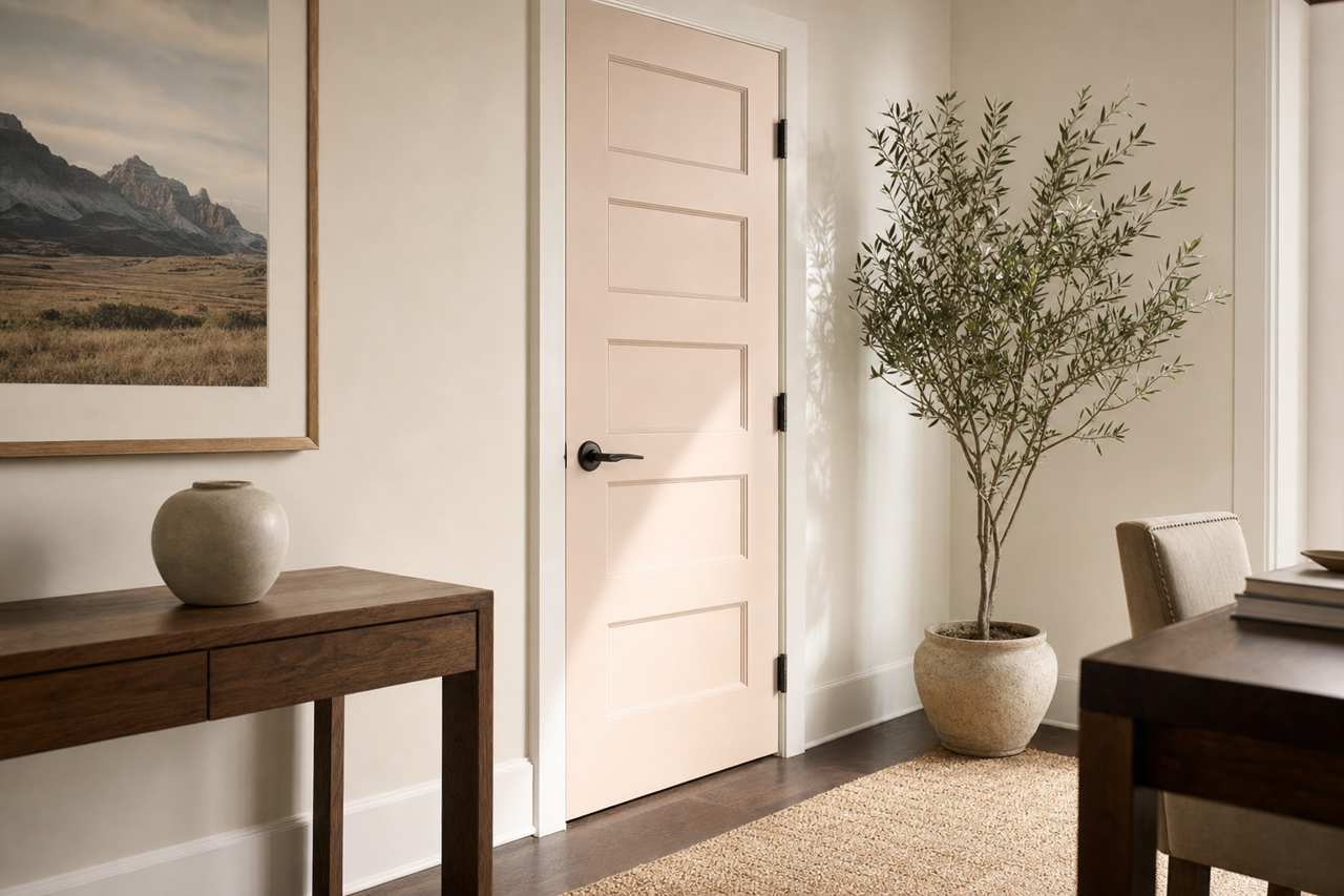 Crushed Out by Valspar on interior-doors