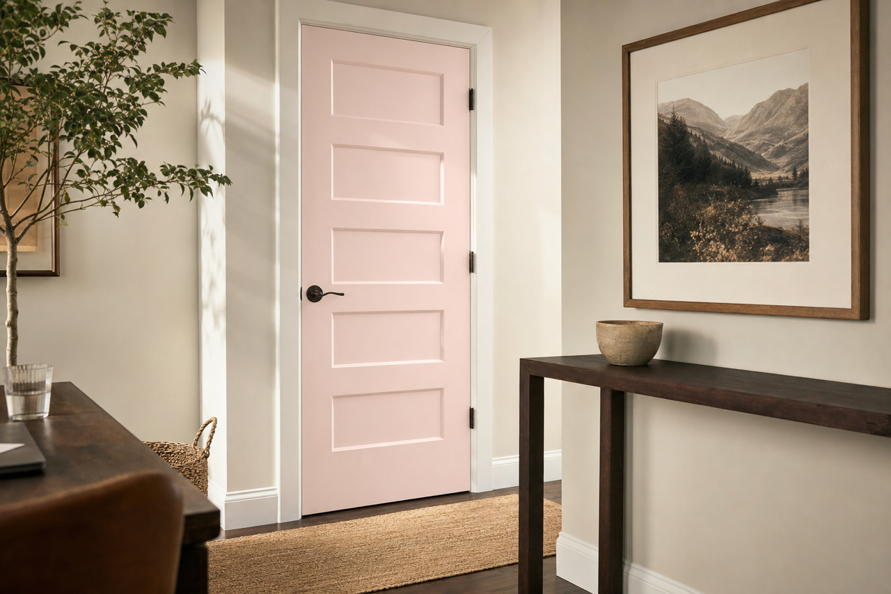 Dress Rehearsal by Valspar on interior-doors