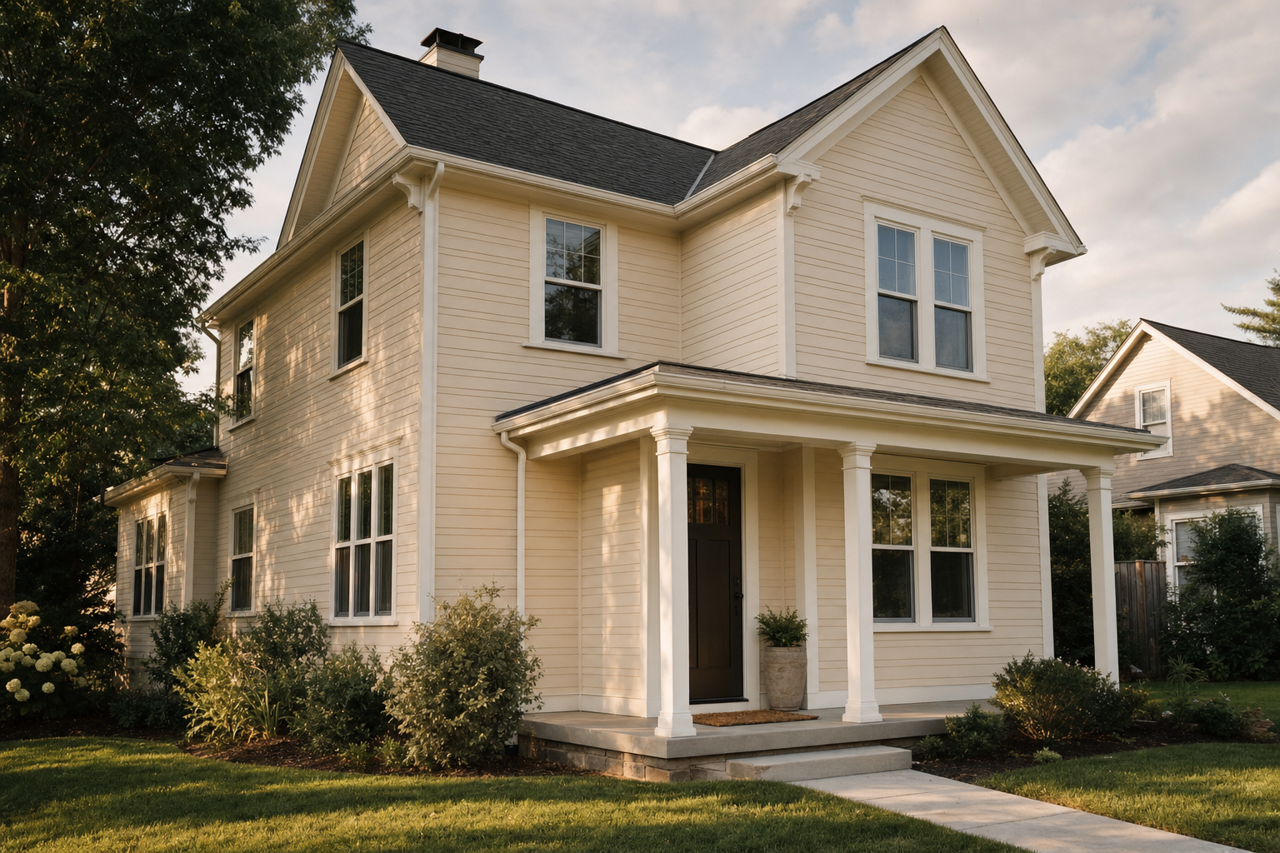 Pearly Violet by Valspar on exterior