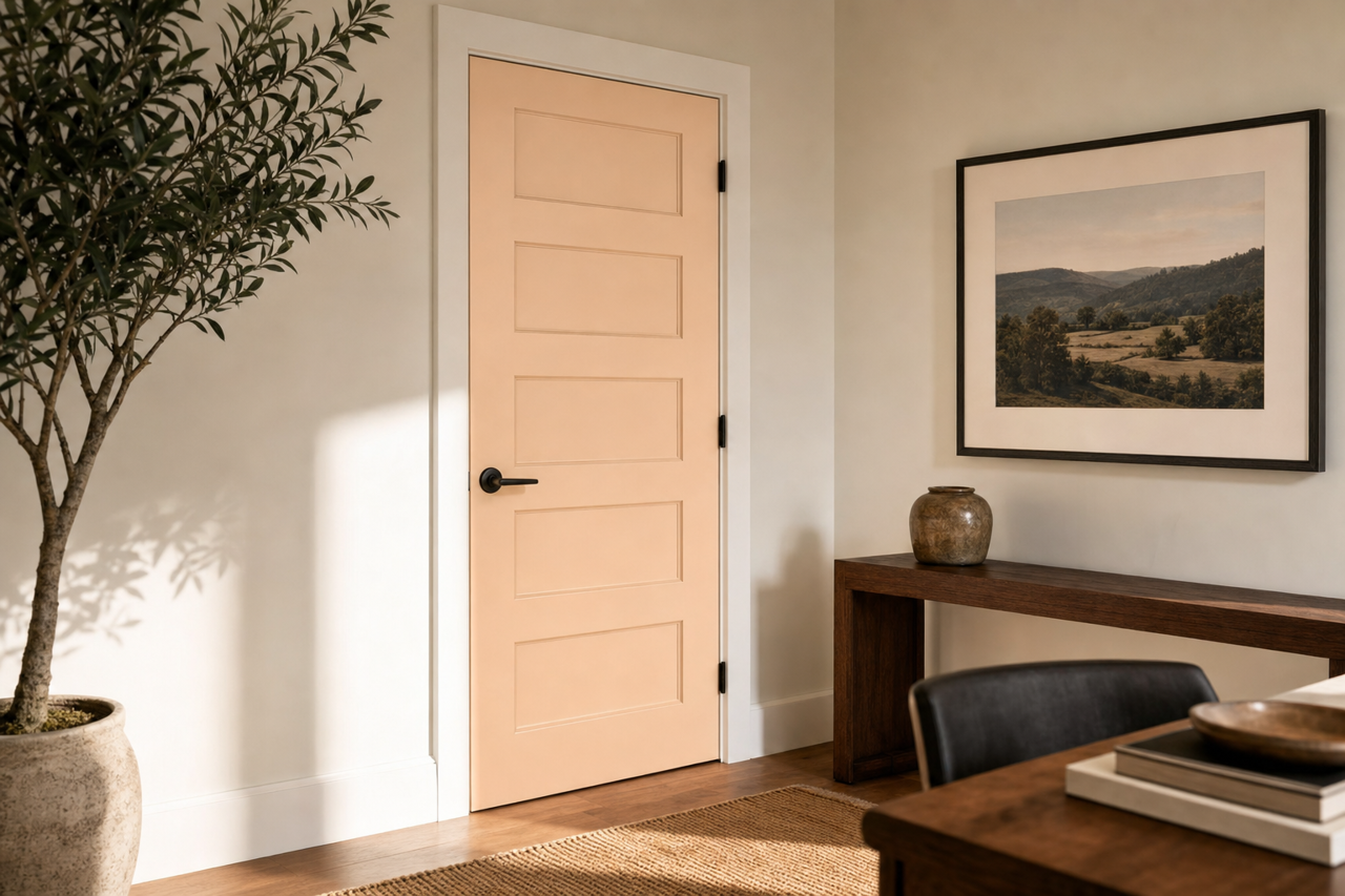 Bubble Tea by Valspar on interior-doors
