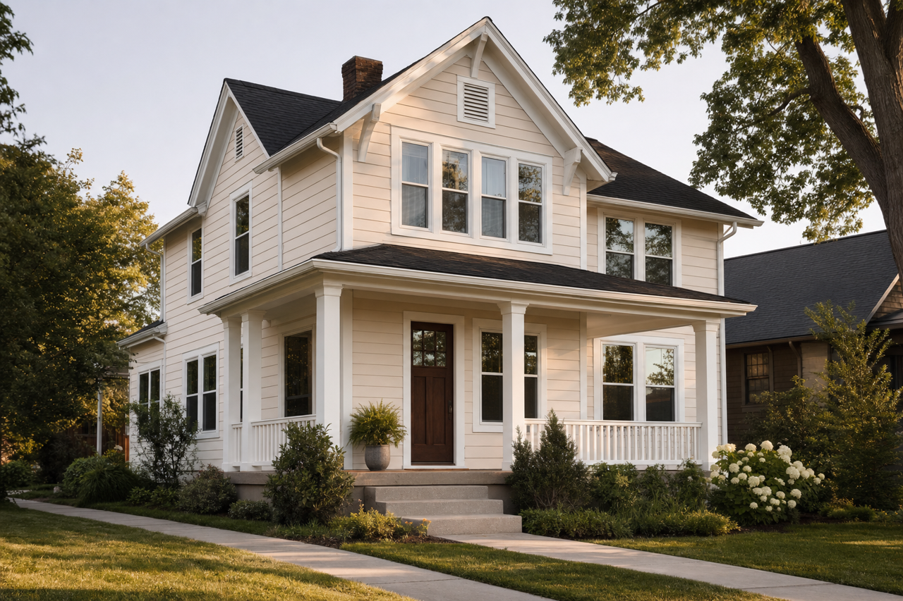 Origami by Valspar on exterior