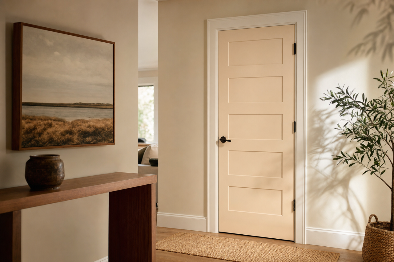 Origami by Valspar on interior-doors