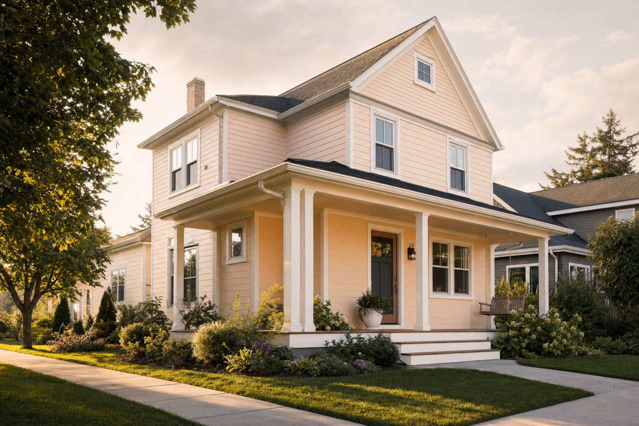 Delicate Bliss by Valspar on exterior