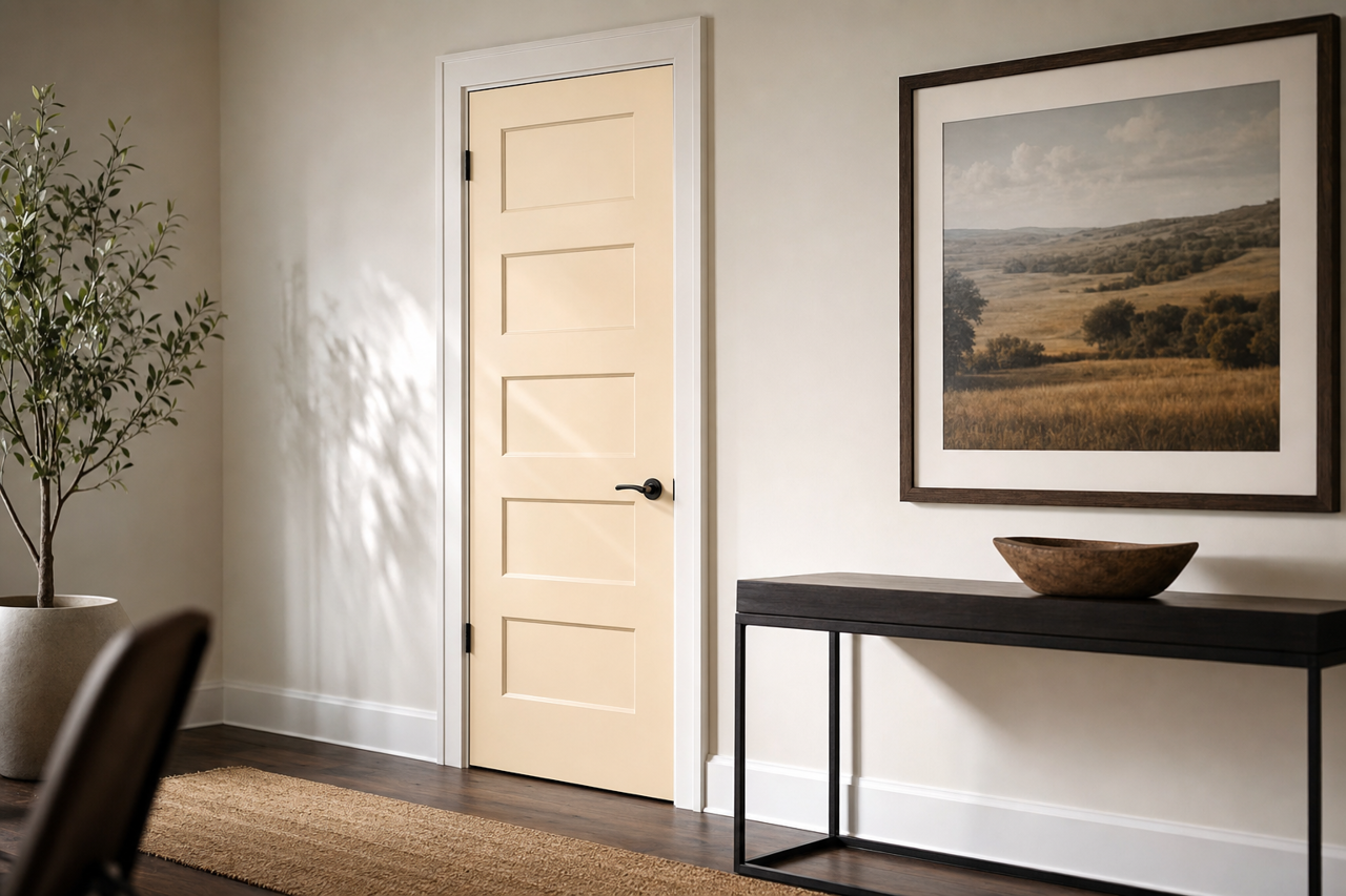 Bermuda Sand by Valspar on interior-doors