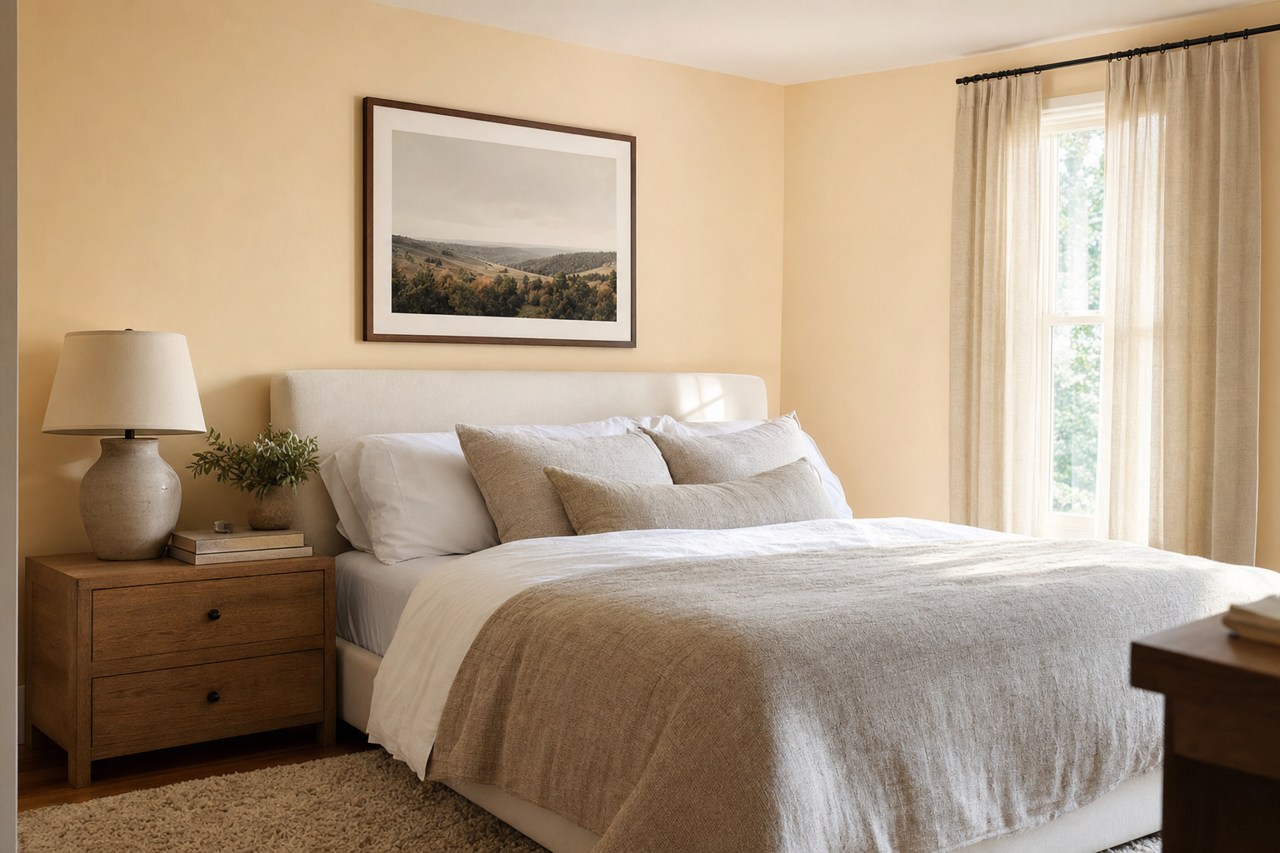 Bermuda Sand by Valspar on interiors