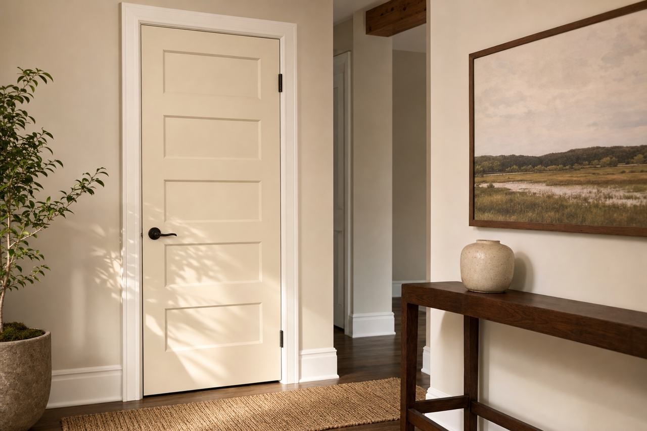Quail Egg by Valspar on interior-doors