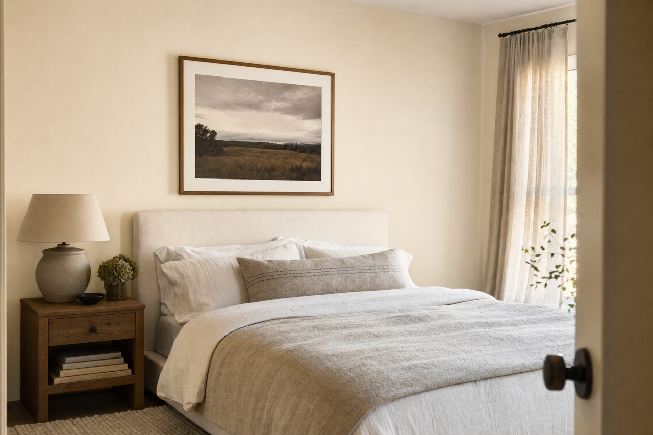 Cream Delight by Valspar on interiors