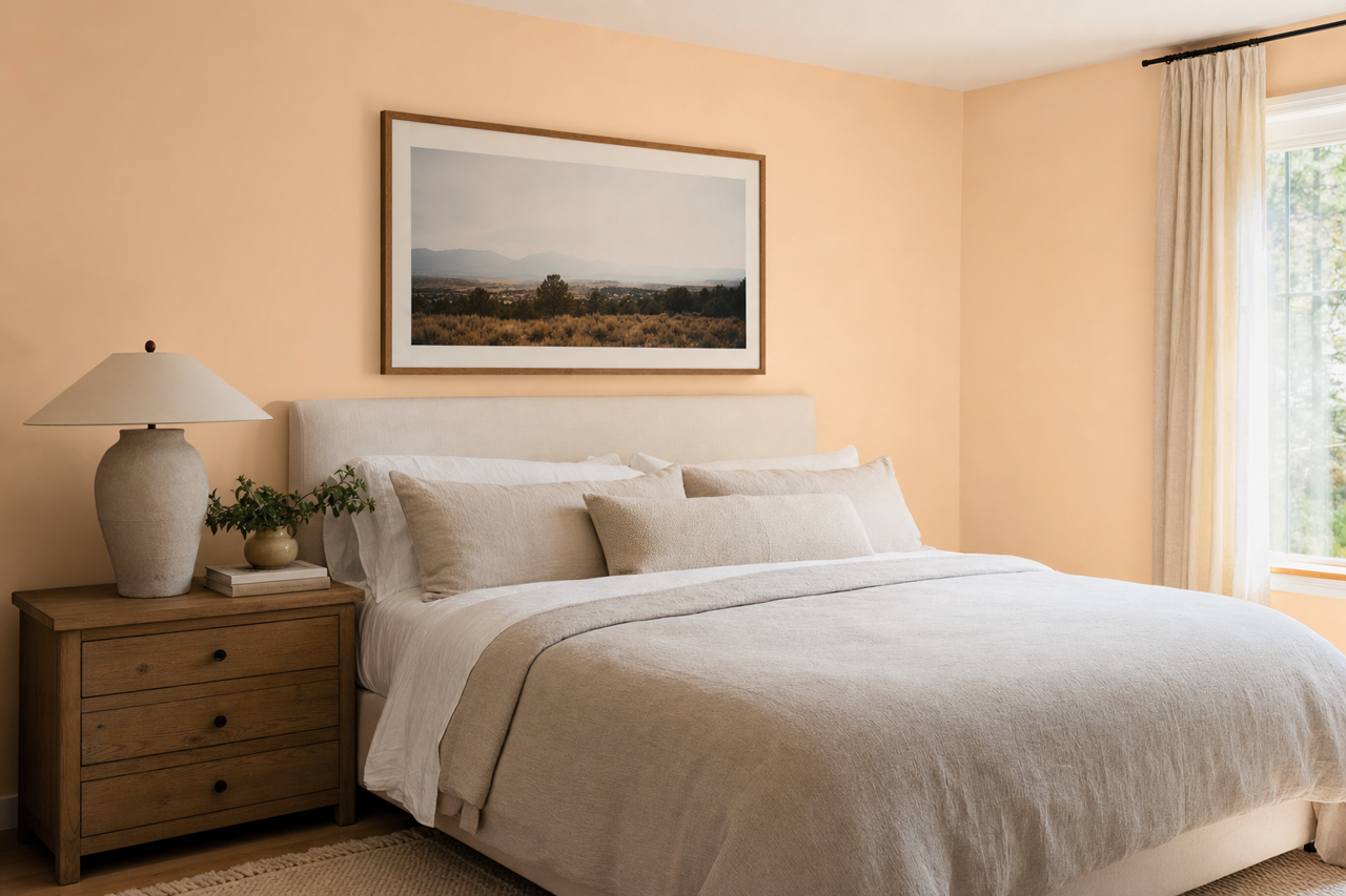 Abalone Pink by Valspar on interiors
